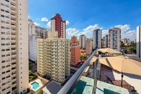 Vista do Rooftop de kitnet/studio à venda com 1 quarto, 25m² em Vila Mariana, São Paulo