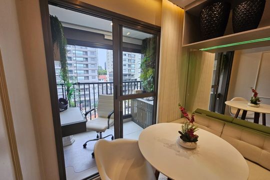 Sala de apartamento à venda com 1 quarto, 25m² em Vila Guarani (Zona Sul), São Paulo