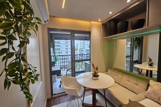 Sala de apartamento à venda com 1 quarto, 25m² em Vila Guarani (Zona Sul), São Paulo