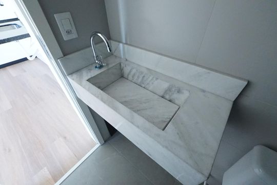 Banheiro de kitnet/studio à venda com 1 quarto, 25m² em Vila Mariana, São Paulo