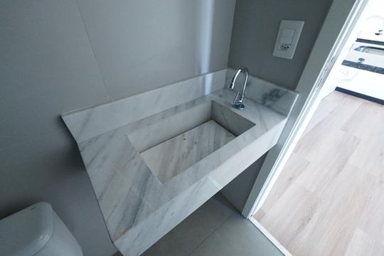 Banheiro de kitnet/studio à venda com 1 quarto, 25m² em Vila Mariana, São Paulo