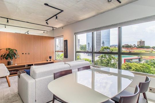 Sala de apartamento à venda com 1 quarto, 68m² em Petrópolis, Porto Alegre