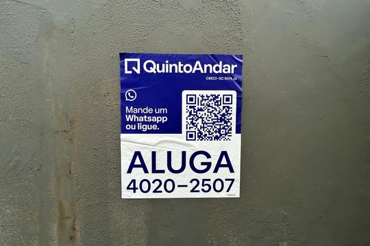 Placa de apartamento para alugar com 1 quarto, 35m² em Jardim Atlântico, Florianópolis