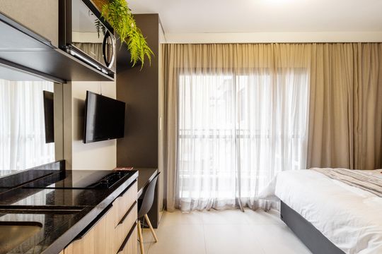 Sala de apartamento à venda com 1 quarto, 20m² em Consolação, São Paulo