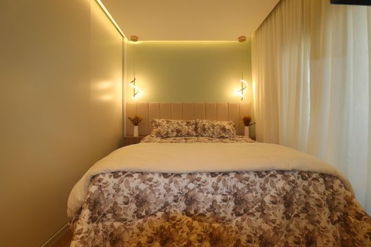 Quarto 1 suíte de apartamento à venda com 2 quartos, 63m² em Jardim, Santo André