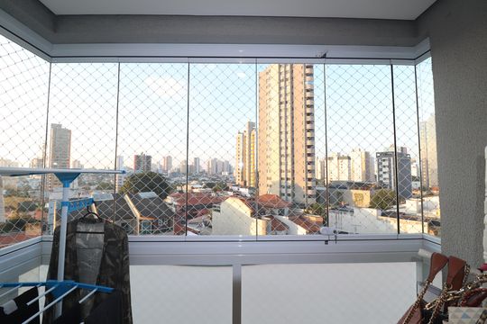 Varanda Quarto 1 suíte de apartamento à venda com 2 quartos, 63m² em Jardim, Santo André