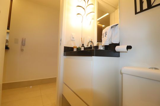 Banheiro 2 de apartamento à venda com 2 quartos, 63m² em Jardim, Santo André