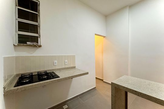 Cozinha de apartamento à venda com 1 quarto, 29m² em Flamengo, Rio de Janeiro