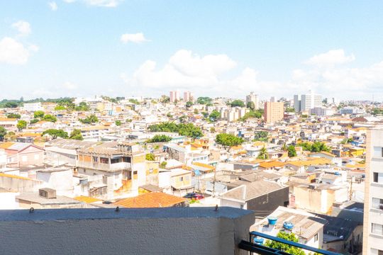 Sacada da Sala de apartamento para alugar com 1 quarto, 34m² em Vila do Encontro, São Paulo