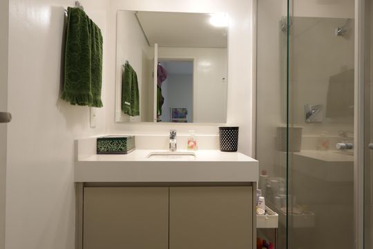 Banheiro da Suíte 3 de apartamento à venda com 3 quartos, 140m² em Jardim Vazani, São Paulo