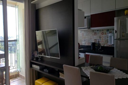 Sala de apartamento à venda com 2 quartos, 56m² em Jardim Ermida I, Jundiaí