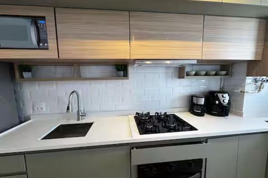 Cozinha de apartamento à venda com 2 quartos, 45m² em Santo Cristo, Rio de Janeiro