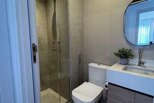 Banheiro de apartamento à venda com 2 quartos, 45m² em Santo Cristo, Rio de Janeiro