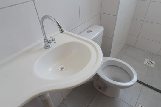 Banheiro Social de apartamento à venda com 2 quartos, 45m² em Juliana, Belo Horizonte