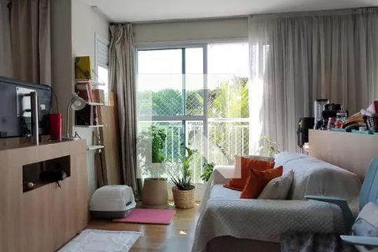 Sala de apartamento para alugar com 1 quarto, 70m² em Barra Olímpica, Rio de Janeiro