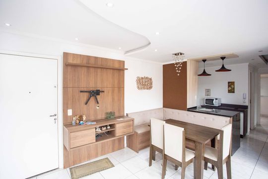 Sala de apartamento à venda com 3 quartos, 65m² em Parque Imigrantes, Diadema