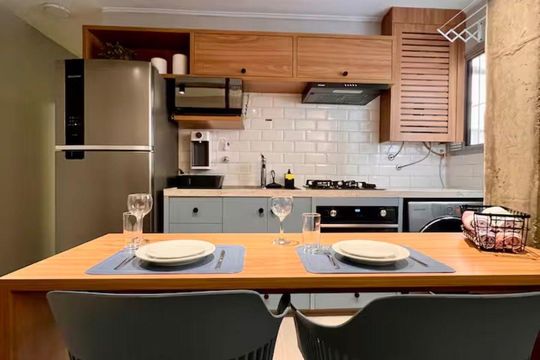 Sala/Cozinha de apartamento à venda com 1 quarto, 39m² em Consolação, São Paulo