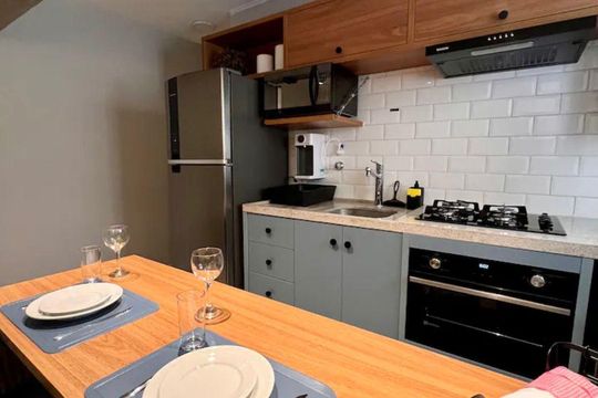 Sala/Cozinha de apartamento à venda com 1 quarto, 39m² em Consolação, São Paulo