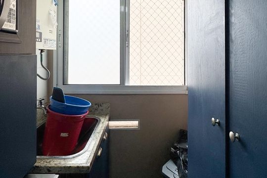 Área de Serviço de apartamento à venda com 2 quartos, 52m² em Jardim Olavo Bilac, São Bernardo do Campo