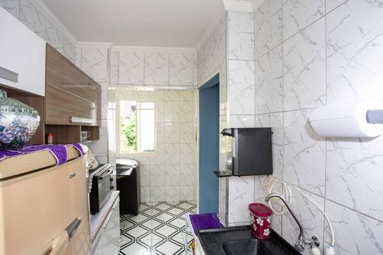 Cozinha de apartamento à venda com 2 quartos, 45m² em Conceição, Diadema