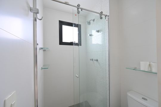 Banheiro Social de apartamento à venda com 1 quarto, 32m² em Vila da Saúde, São Paulo