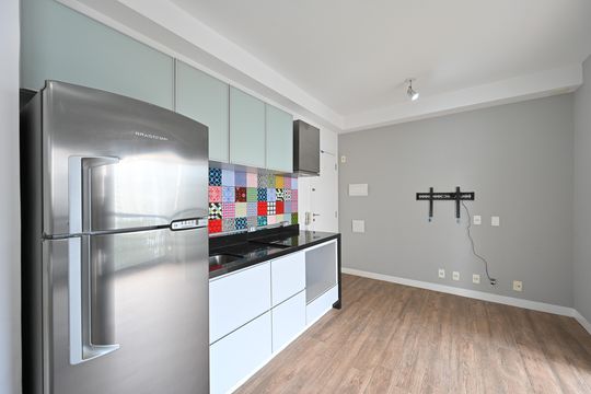 Cozinha de apartamento à venda com 1 quarto, 32m² em Vila da Saúde, São Paulo