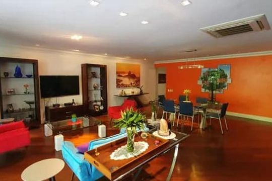 Sala de apartamento para alugar com 4 quartos, 272m² em Leblon, Rio de Janeiro