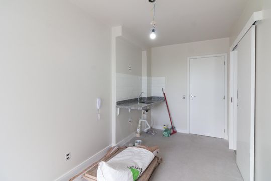 Sala - Cozinha de apartamento para alugar com 1 quarto, 33m² em Butantã, São Paulo