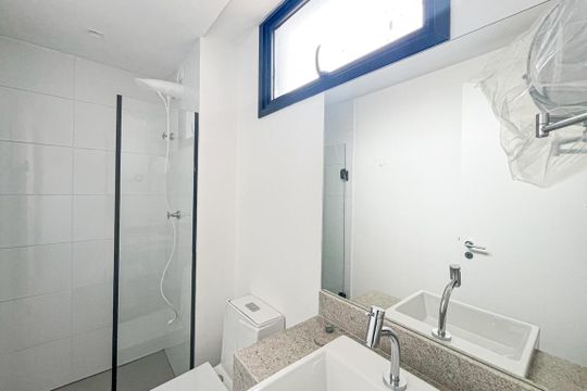 Banheiro de apartamento para alugar com 1 quarto, 34m² em Santana, São Paulo