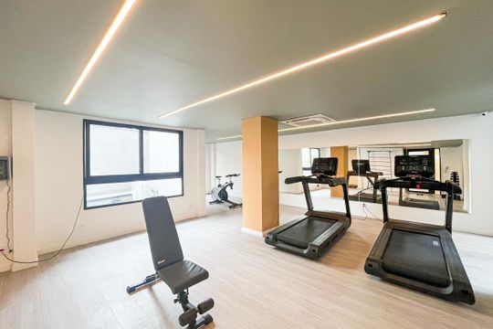 Área comum - Academia de apartamento para alugar com 1 quarto, 34m² em Santana, São Paulo