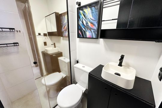 Banheiro de apartamento à venda com 1 quarto, 70m² em Tucuruvi, São Paulo