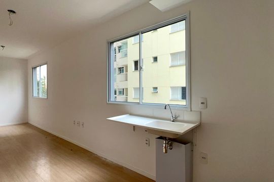 Cozinha de kitnet/studio à venda com 1 quarto, 24m² em Jardim Paulista, São Paulo
