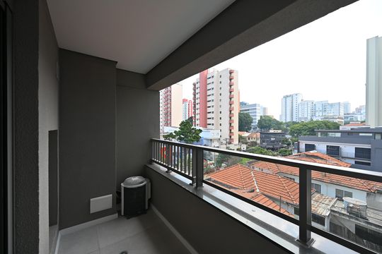Varanda de kitnet/studio à venda com 1 quarto, 28m² em Vila Clementino, São Paulo