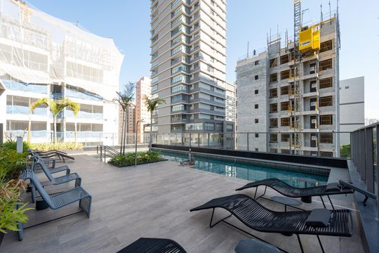 Piscina de kitnet/studio à venda com 1 quarto, 28m² em Vila Clementino, São Paulo
