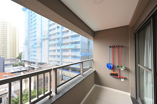 Varanda de kitnet/studio à venda com 1 quarto, 28m² em Vila Clementino, São Paulo