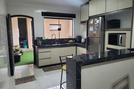 Cozinha de casa à venda com 2 quartos, 225m² em Jardim Guarará, Santo André