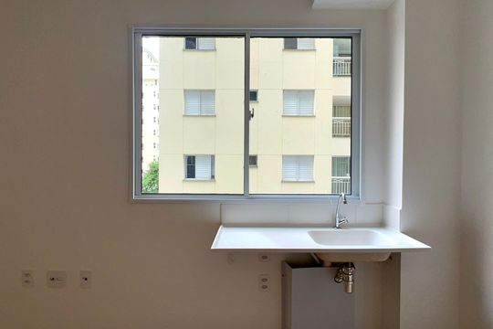Cozinha de kitnet/studio à venda com 1 quarto, 24m² em Jardim Paulista, São Paulo