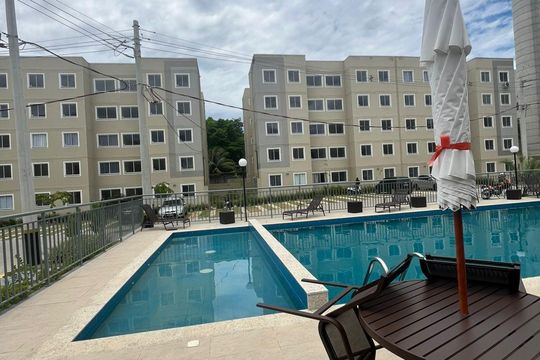 Área externa de apartamento para alugar com 2 quartos, 44m² em Guaratiba, Rio de Janeiro