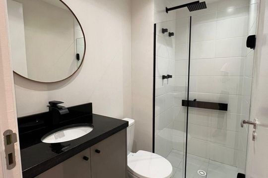 Banheiro de kitnet/studio à venda com 2 quartos, 37m² em Ipiranga, São Paulo