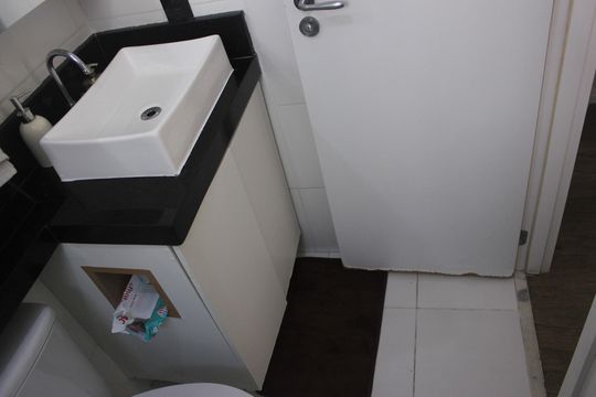 Banheiro da Suíte  de apartamento à venda com 2 quartos, 59m² em Picanço, Guarulhos