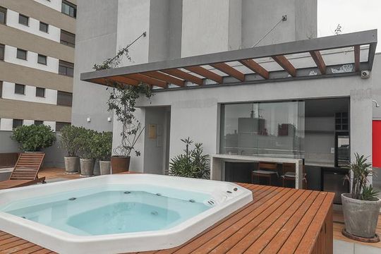 Terraço de apartamento à venda com 1 quarto, 54m² em Três Figueiras, Porto Alegre