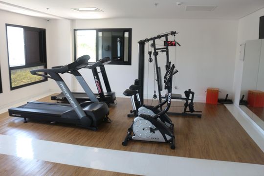 Área comum - Academia de kitnet/studio à venda com 1 quarto, 43m² em Santa Paula, São Caetano do Sul
