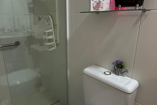 Banheiro de apartamento à venda com 3 quartos, 77m² em Casa Branca, Santo André