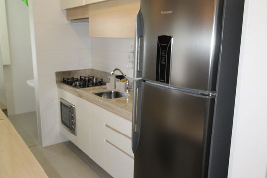 Cozinha de apartamento para alugar com 1 quarto, 45m² em Parque Residencial Aquarius, São José dos Campos