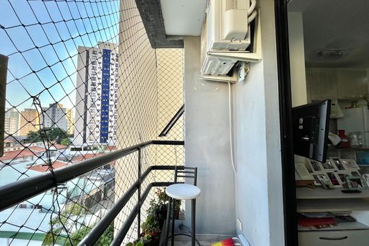 Varanda da Sala de apartamento à venda com 1 quarto, 40m² em Vila da Saúde, São Paulo