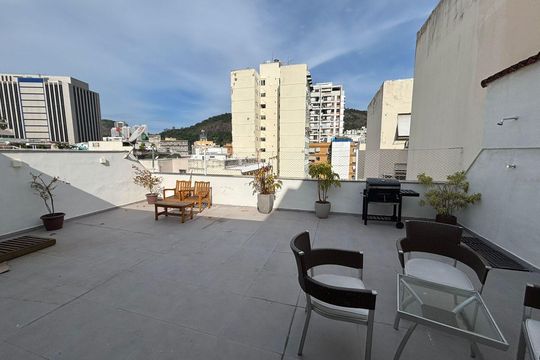 Área externa de apartamento para alugar com 3 quartos, 240m² em Botafogo, Rio de Janeiro