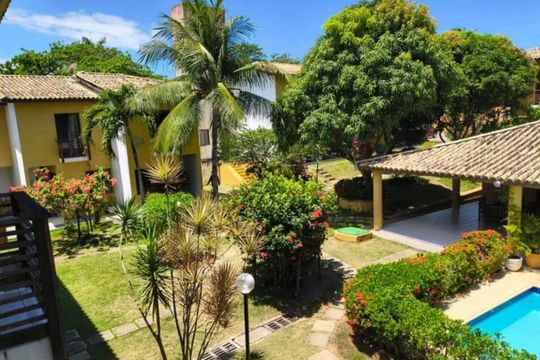 Área externa de casa de condomínio para alugar com 3 quartos, 90m² em Itapuã, Salvador
