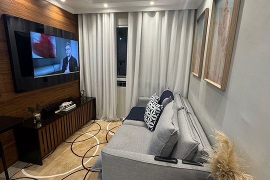 Sala de apartamento para alugar com 2 quartos, 42m² em Canhema, Diadema