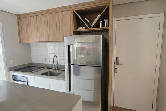 Cozinha de apartamento à venda com 2 quartos, 85m² em Pinheiros, São Paulo