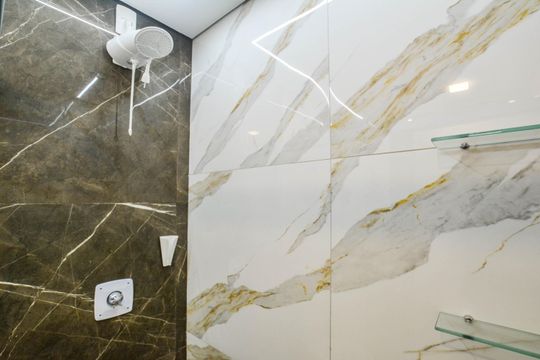 Banheiro de apartamento para alugar com 1 quarto, 50m² em Jardim Monte Libano, Santo André
